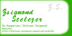 zsigmond stelczer business card